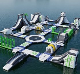 S533 Panda Theme Inflatable Water Park