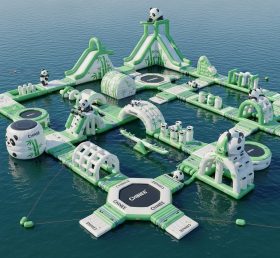 S537 Panda Theme Inflatable Water Park