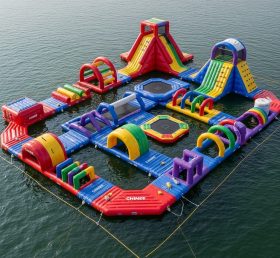 S539 Rainbow Theme Inflatable Water Park