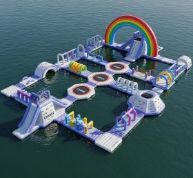 S540 Rainbow Theme Inflatable Water Park