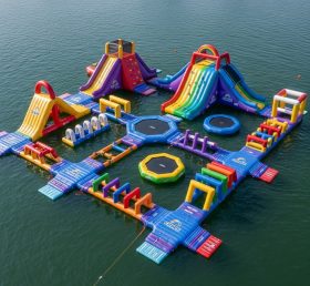S542 Rainbow Theme Inflatable Water Park