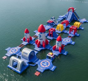 S551 Rocket Theme Inflatable Water Park