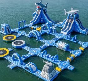 S553 Shark Theme Inflatable Water Park