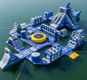 S558 Shark Theme Inflatable Water Park