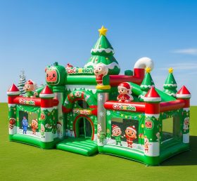 T2-8617 CoComelon Christmas Inflatable Bouncer