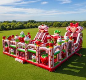 T6-6595 Strawberry Shortcake Theme Inflatable Funcity