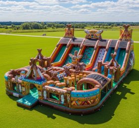 T6-6671 American Indian Theme Inflatable Park