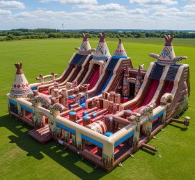 T6-6673 American Indian Theme Inflatable Park