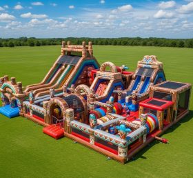 T6-6674 American Indian Theme Inflatable Park