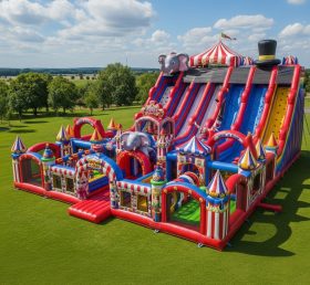 T6-6687 Circus Theme Inflatable Park