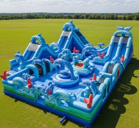 T6-6703 Dolphin Theme Inflatable Park