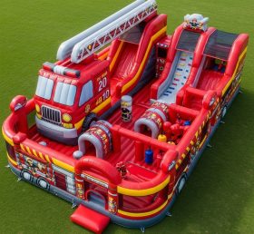 T6-6720 Firetruck Theme Inflatable Park
