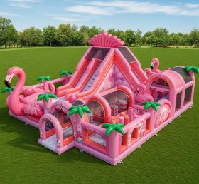 T6-6724 Flamingo Theme Inflatable Park