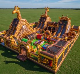 T6-6728 Giraffe Theme Inflatable Park