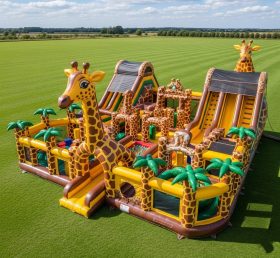 T6-6731 Giraffe Theme Inflatable Park