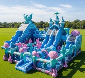 T6-6751 Mermaid Theme Inflatable Park