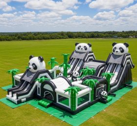 T6-6773 Panda Theme Inflatable Park