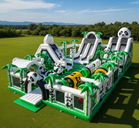 T6-6774 Panda Theme Inflatable Park