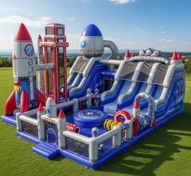 T6-6796 Rocket Theme Inflatable Park