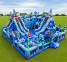 T6-6803 Shark Theme Inflatable Park