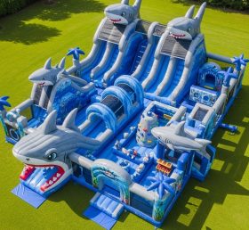 T6-6804 Shark Theme Inflatable Park