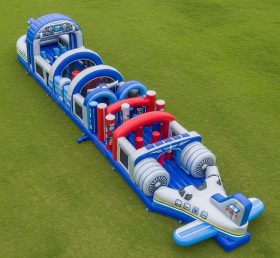 T7-3691 Airplane Theme Inflatable Obstacle Course