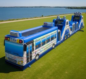 T7-3720 Bus Theme Inflatable Obstacle Course