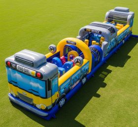 T7-3722 Bus Theme Inflatable Obstacle Course