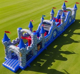 T7-3733 Castle Kingdom Theme Inflatable Obstacle Course