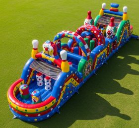 T7-3750 Clown Theme Inflatable Obstacle Course