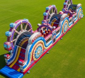 T7-3816 Ferris Wheel Theme Inflatable Obstacle Course