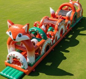 T7-3832 Fox Theme Inflatable Obstacle Course