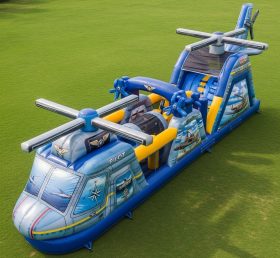 T7-3851 Helicopter Theme Inflatable Obstacle Course