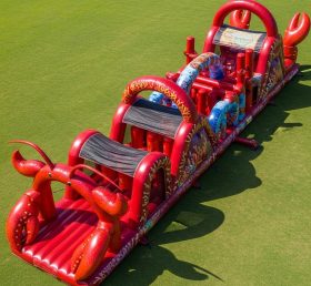 T7-3895 Lobster Theme Inflatable Obstacle Course
