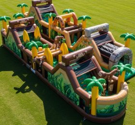 T7-3910 Monkey Theme Inflatable Obstacle Course