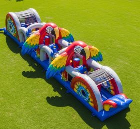 T7-3940 Parrot Theme Inflatable Obstacle Course