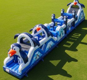 T7-3951 Penguin Theme Inflatable Obstacle Course