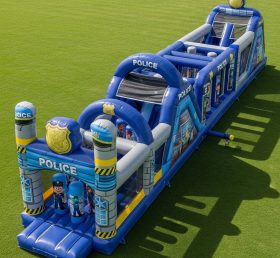T7-3967 Police Station Theme Inflatable Obstacle Course