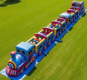 T7-4036 Train Theme Inflatable Obstacle Course