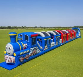 T7-4037 Train Theme Inflatable Obstacle Course