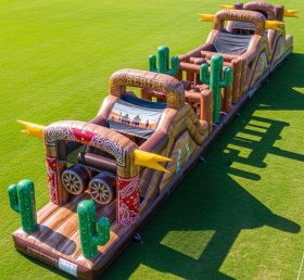T7-4065 Wild West Theme Inflatable Obstacle Course