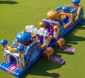 T7-4088 Aladdin Theme Inflatable Obstacle Course