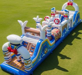 T7-4154 Donald Duck Theme Inflatable Obstacle Course