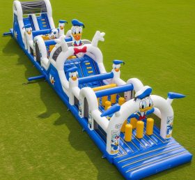 T7-4157 Donald Duck Theme Inflatable Obstacle Course