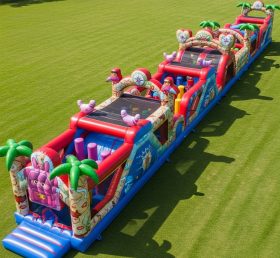 T7-4162 Dora Theme Inflatable Obstacle Course