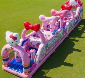 T7-4200 Hello Kitty Theme Inflatable Obstacle Course