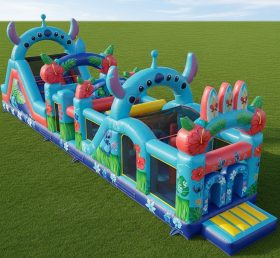 T7-4221 Lilo & Stitch Theme Inflatable Obstacle Course