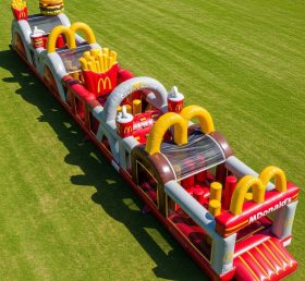T7-4238 McDonald Theme Inflatable Obstacle Course