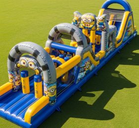 T7-4254 Minions Theme Inflatable Obstacle Course