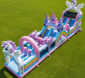 T7-4272 My Little Pony Theme Inflatable Obstacle Course